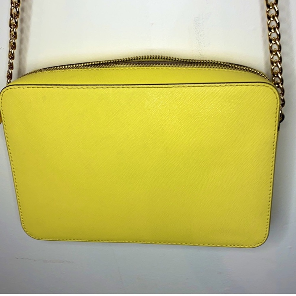 Michael Kors Buttercup Lemon Jet Set Crossbody Bag - Picture 4 of 4